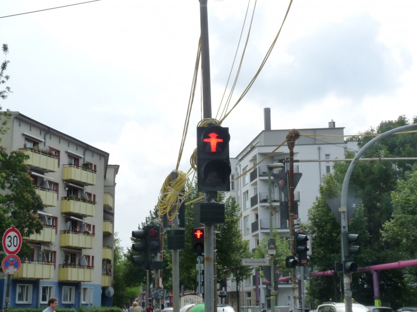 Sygnalizacja świetlna w Berlinie wschodnim