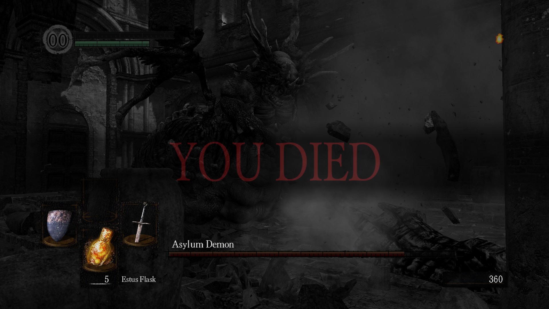 Ekran Śmierci w Dark Souls